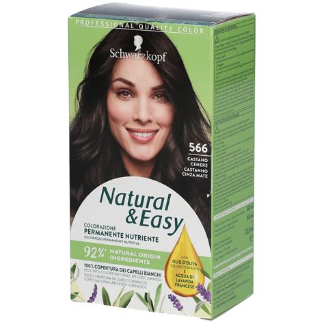 Schwarzkopf Natural And Easy Tinta 566 Castano Cenere 1 Pz Redcare