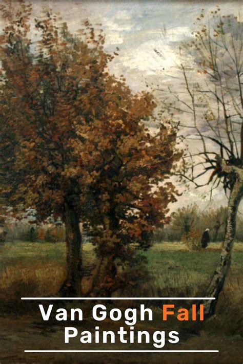 Van Gogh, Autumn Landscape with Four Trees, 1885 - Van Gogh Fall Paintings