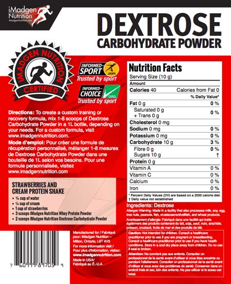 Dextrose Carbohydrate Powder