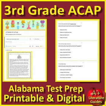 3rd Grade ACAP Test Prep ELA Reading Passages Questions Alabama