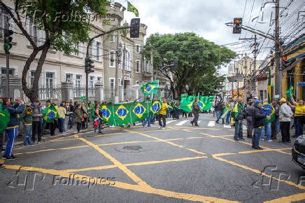 Folhapress Fotos Bolsonaristas Fazem Ato Antidemocr Tico Em Frente