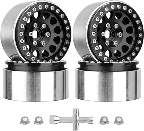 Amazon HobbyPark Aluminum 1 9 Beadlock Wheels For 1 10 Scale RC