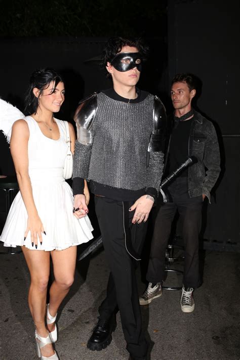 Charli Damelio And Landon Barker Leaves Chateau Marmont Halloween
