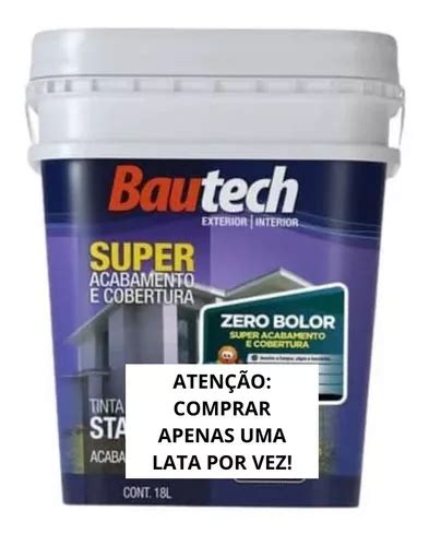 Tinta Zero Bolor Acrílica Bautech Branco 18l Parcelamento sem juros