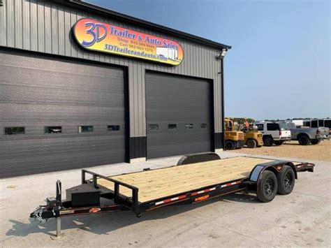 20' 7K Flatbed Car Trailer | 3d Trailer & Auto | Your local Clinton ...