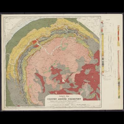 Geological Map Of The Country Around Vredefort UN Archives Geneva