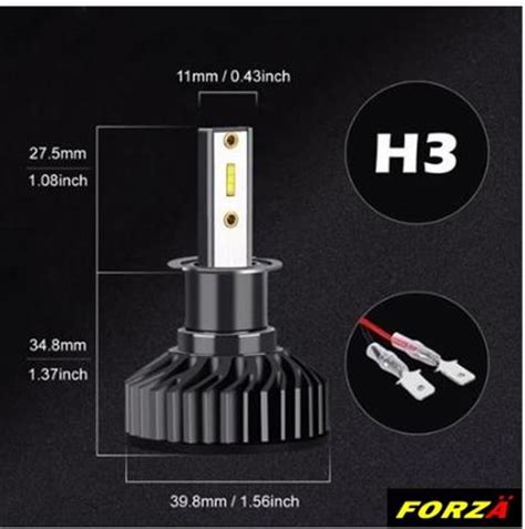 Forza Lhc V H Csp Led Xenon Far Ampul Set W K L Men Canbus