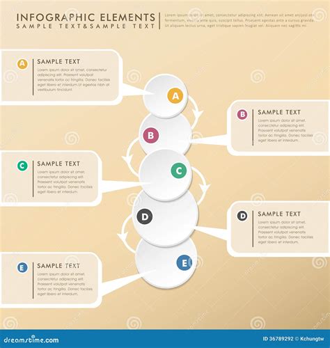 Abstract Flow Chart Infographics Stock Vector Illustration Of Circle