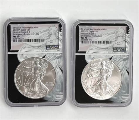 S American Silver Eagle T Ngc Ms Emergency Production Ebay