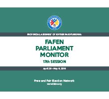 Fafen Parliament Monitor Provincial Assembly Of Khyber Pakhtunkhwa Th