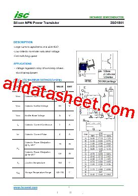 Sd Datasheet Pdf Inchange Semiconductor Company Limited