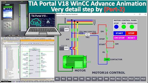 TIA Portal V18 WinCC Advanced Animation Motors Control Step By Step