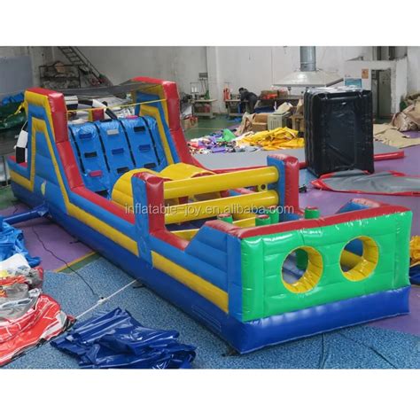 Commercial Inflatable Playground Obstacle Course,Portable Pvc Tarpaulin ...