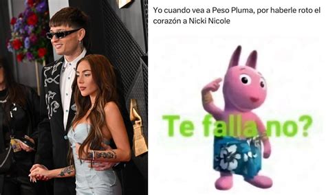 Los Mejores Memes Por La Ruptura De Nicki Nicole Y Peso Pluma