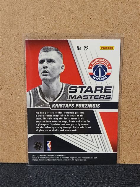 Panini Mosaic Kristaps Porzingis Stare Masters Washington