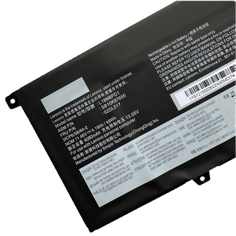 Genuine Laptop Battery L18m6pd1 02dl017 02dl019 L18l6pd1 L18c6pd1 L18l6pd1 For Thinkpad X390