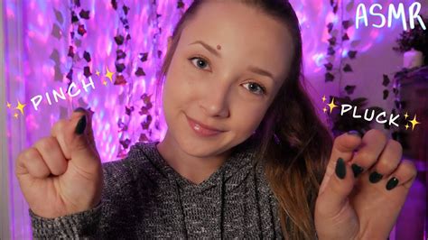 Asmr Removing All Negative Energy ~ Pluck Pinch Tweezing Brushing It