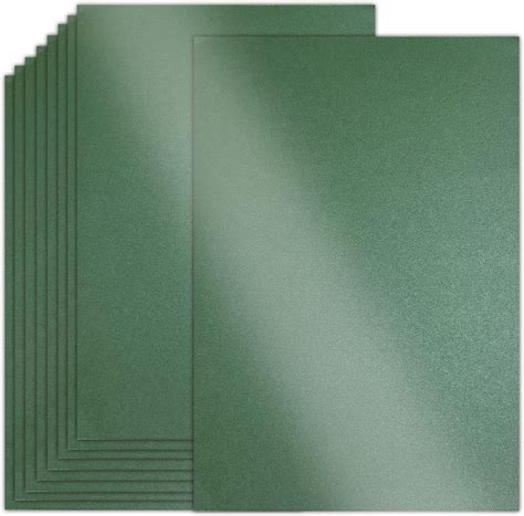 Amazon Sheets Shimmer Cardstock Dark Green X Inch