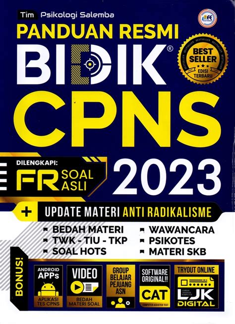 Jual Buku Panduan Resmi Bidik Cpns Karya Tim Psikologi Salemba