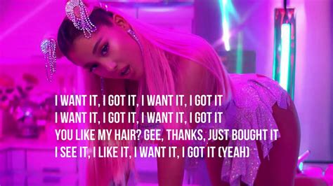 Ariana Grande 7 Rings Lyrics Youtube