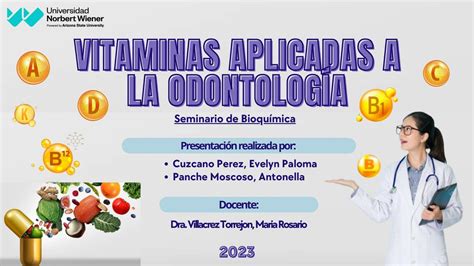 Vitaminas Aplicadas A La Odontolog A Udocz Udocz