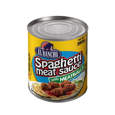 El Rancho Spaghetti Meat Sauce W Meat Balls 380g Iloilo Supermart