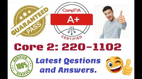 Part 36 CompTIA A CORE 2 CompTIA A 220 1102 Questions And