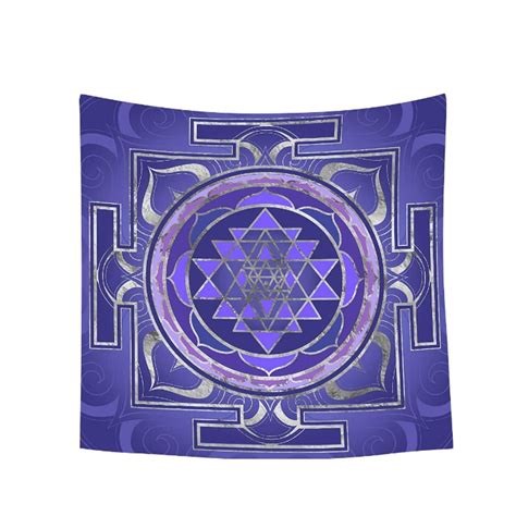 Uhometap Sri Yantra Tapestry Mandala Yoga Meditation Tapestry Sacred