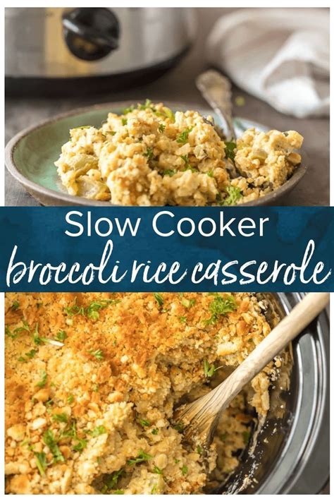 This Slow Cooker Velveeta Broccoli Rice Casserole Is Our Go To Holiday Side Dish Using A C