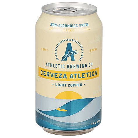 Athletic Brewing Co Beer Non Alcoholic Brew Light Copper Cerveza