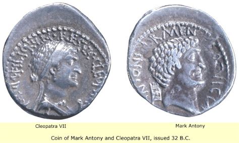 COINS CITY: Cleopatra VII Coin &Mark Antony Coin