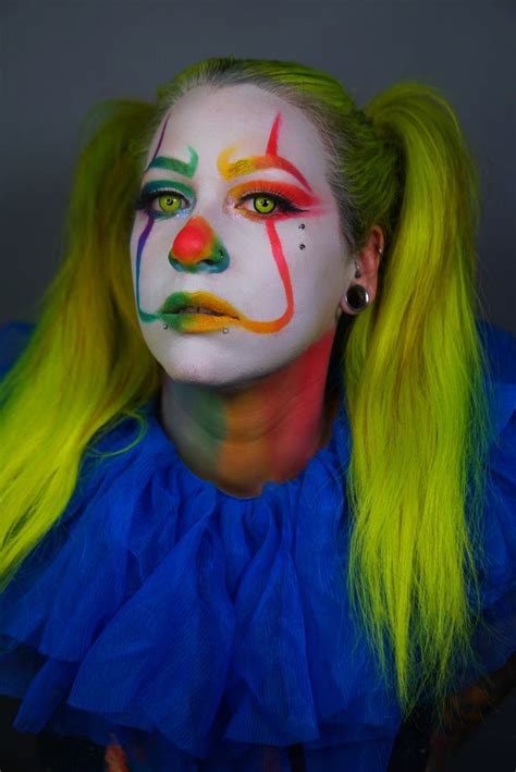 Rainbow It The Clown Halloween Makeup Inspiration Halloween Costumes Makeup Makeup