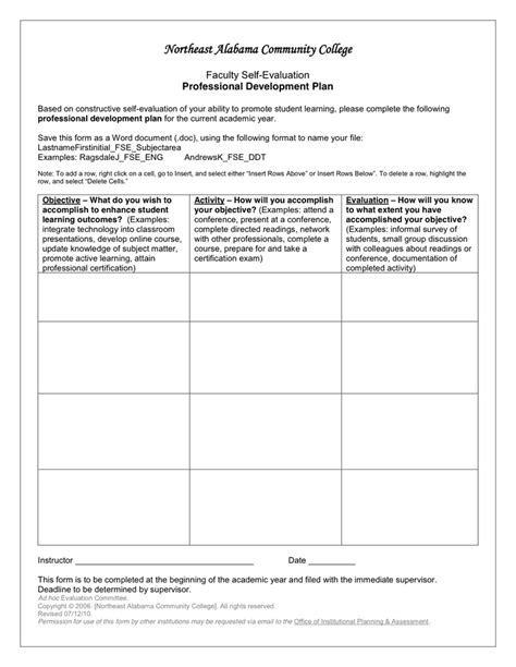 Self Evaluation Download Free Documents For Pdf Word And Excel