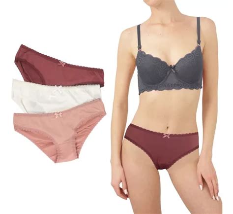 Set De 3 Calzones Bikini Básicos Sexybox Mod 16613 Meses sin intereses