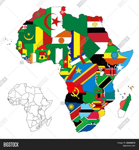 Mapa Del Continente De Africa Con Diferentes Colores Vector Gratis Images