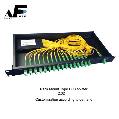 Awire Optical Fiber Cable Rack Mount Type Plc Splitter Wf