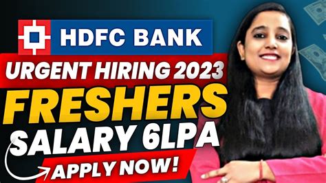 HDFC Bank Recruitment 2023 HDFC Bank Freshers Jobs 2023 HDFC Bank