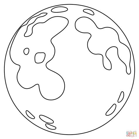 Full Moon Emoji coloring page | Free Printable Coloring Pages