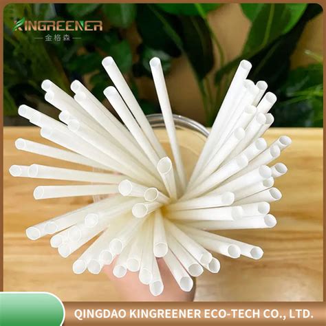 Corn Starch Biodegradable Non Plastic Drinking Straw Compostable