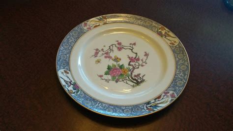 Lenox Fine China Ming Pattern With Black Stamp Birds Floral Scroll On