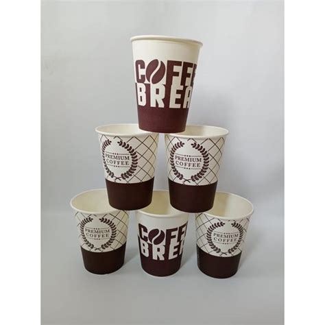 Jual Paper Hot Cup Oz Ml Motif Coffee Isi Pcs Gelas Kertas Shopee Indonesia