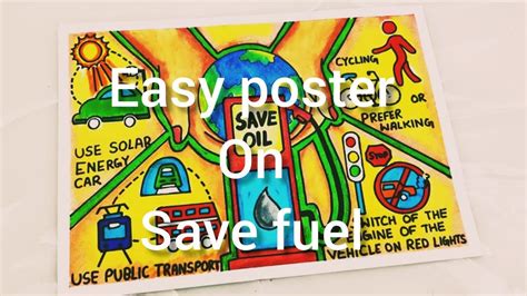 Save Fuel Save Earth Drawing | Save Fuel Save Earth Poster | Save Earth ...