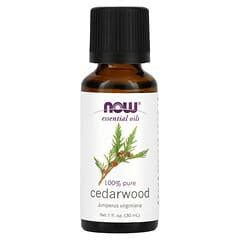 NOW Foods Essential Oils Cedarwood 1 Fl Oz 30 Ml