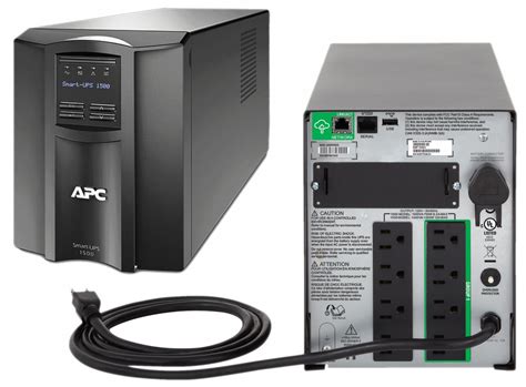 APC SMT1500C Smart UPS 1500VA 100W LCD 120V SmartConnect Battery Power