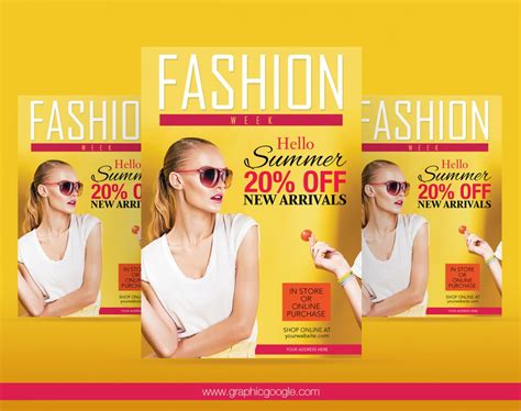 Free Summer Fashion Flyer Template Graphic Google Tasty Graphic