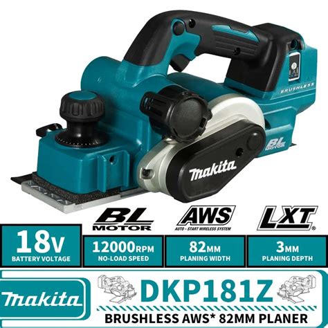 Makita Dkp Z Brushless Cordless Aws Mm Planer Lxt V Lithium Power