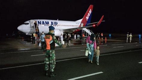 Alami Kendala Teknis Pesawat Nam Air Dari Batam Mendarat Malam Hari Di