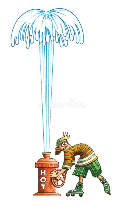 Hot Spring Geyser Stock Illustration Illustration Of Dinner