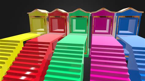 Professional 3d Park Slide Model And Stairs 3d Model By Saqlainbaig