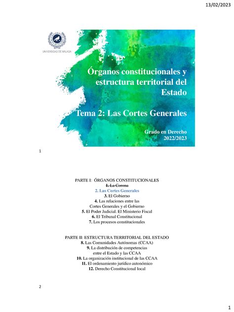 Diapositivas Bu Rganos Constitucionales Y Estructura